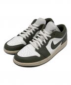 NIKEナイキ）の古着「WMNS AIR JORDAN 1 LOW」｜ホワイト×カーキ