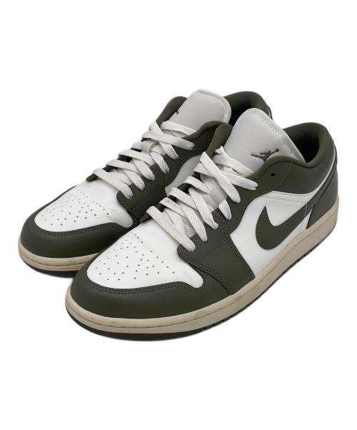 NIKE（ナイキ）NIKE (ナイキ) WMNS AIR JORDAN 1 LOW ホワイト×カーキ サイズ:27.5㎝の古着・服飾アイテム