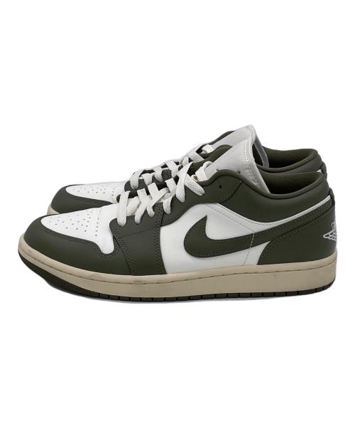 NIKE（ナイキ）NIKE (ナイキ) WMNS AIR JORDAN 1 LOW ホワイト×カーキ サイズ:27.5㎝の古着・服飾アイテム