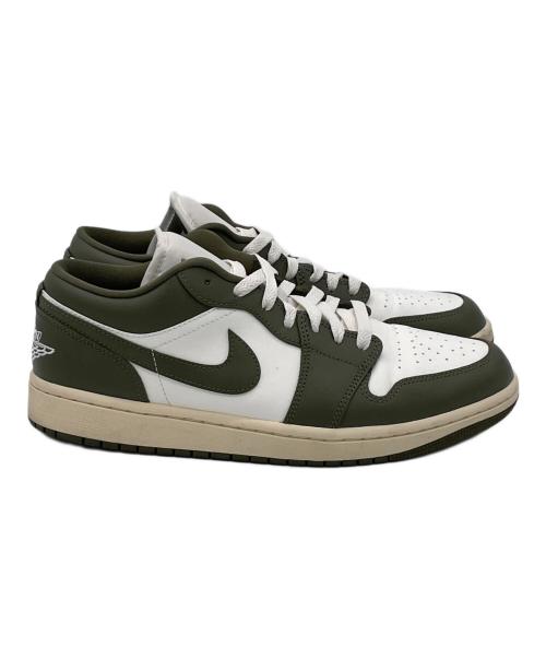 NIKE（ナイキ）NIKE (ナイキ) WMNS AIR JORDAN 1 LOW ホワイト×カーキ サイズ:27.5㎝の古着・服飾アイテム