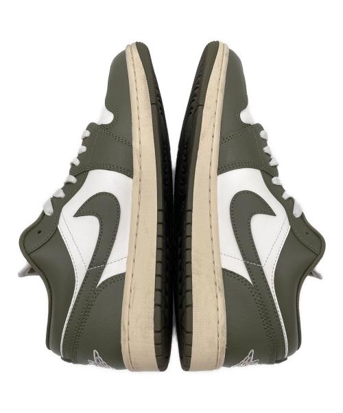 NIKE（ナイキ）NIKE (ナイキ) WMNS AIR JORDAN 1 LOW ホワイト×カーキ サイズ:27.5㎝の古着・服飾アイテム