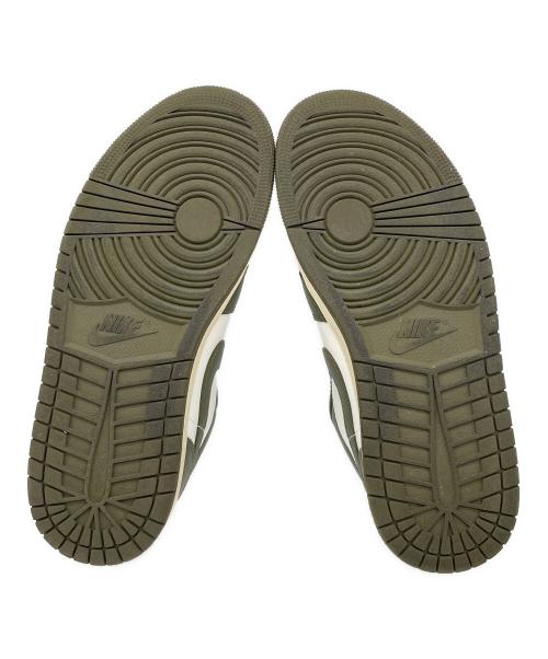 NIKE（ナイキ）NIKE (ナイキ) WMNS AIR JORDAN 1 LOW ホワイト×カーキ サイズ:27.5㎝の古着・服飾アイテム