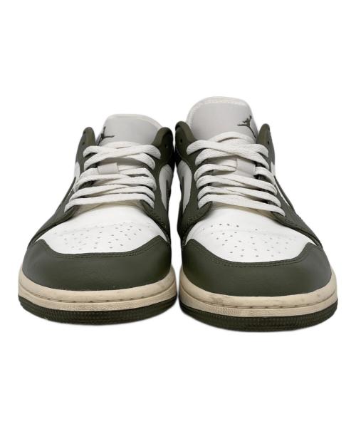 NIKE（ナイキ）NIKE (ナイキ) WMNS AIR JORDAN 1 LOW ホワイト×カーキ サイズ:27.5㎝の古着・服飾アイテム