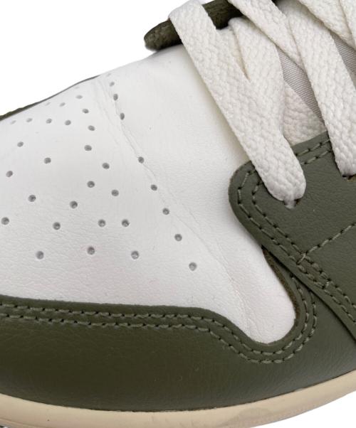 NIKE（ナイキ）NIKE (ナイキ) WMNS AIR JORDAN 1 LOW ホワイト×カーキ サイズ:27.5㎝の古着・服飾アイテム