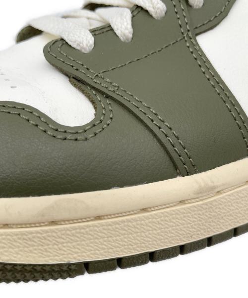 NIKE（ナイキ）NIKE (ナイキ) WMNS AIR JORDAN 1 LOW ホワイト×カーキ サイズ:27.5㎝の古着・服飾アイテム