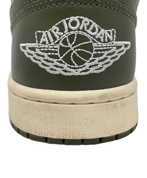 NIKE（ナイキ）NIKE (ナイキ) WMNS AIR JORDAN 1 LOW ホワイト×カーキ サイズ:27.5㎝の古着・服飾アイテム