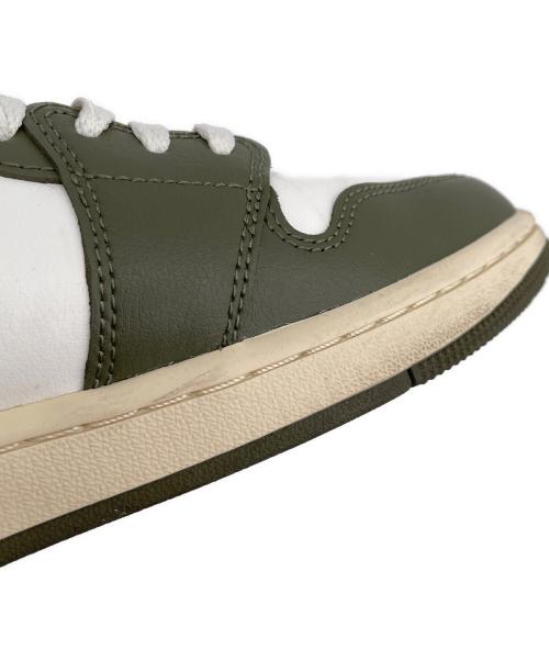 NIKE（ナイキ）NIKE (ナイキ) WMNS AIR JORDAN 1 LOW ホワイト×カーキ サイズ:27.5㎝の古着・服飾アイテム