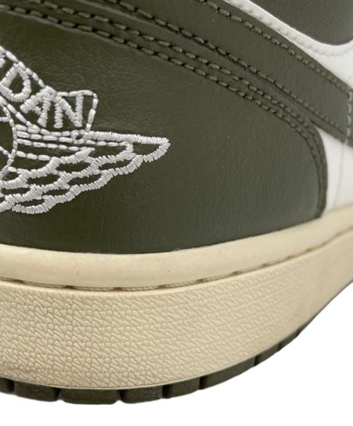 NIKE（ナイキ）NIKE (ナイキ) WMNS AIR JORDAN 1 LOW ホワイト×カーキ サイズ:27.5㎝の古着・服飾アイテム