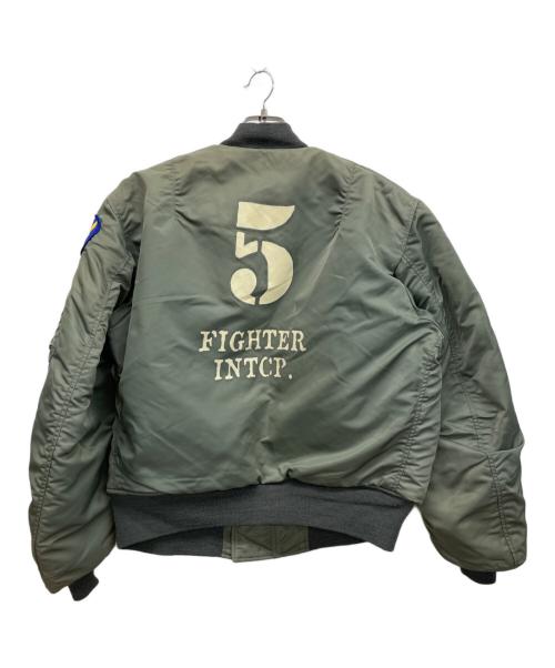 BUZZ RICKSON'S（バズリクソンズ）Buzz Rickson's (バズリクソンズ) フライトジャケット グリーン サイズ:LARGEの古着・服飾アイテム