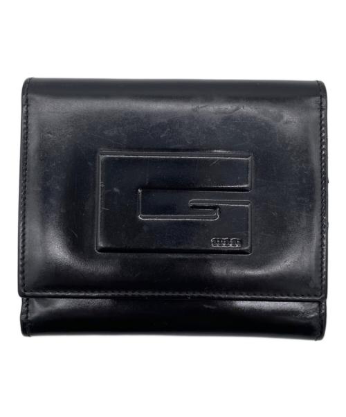 GUCCI（グッチ）GUCCI (グッチ) 3つ折り財布 ブラックの古着・服飾アイテム