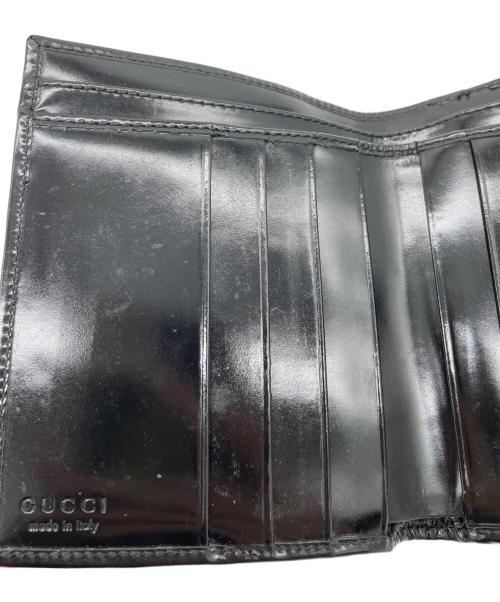 GUCCI（グッチ）GUCCI (グッチ) 3つ折り財布 ブラックの古着・服飾アイテム