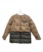 URBAN RESEARCHアーバンリサーチ）の古着「Customize GreenDown Jacket　ダウンジャケット」｜ブラウン×グリーン