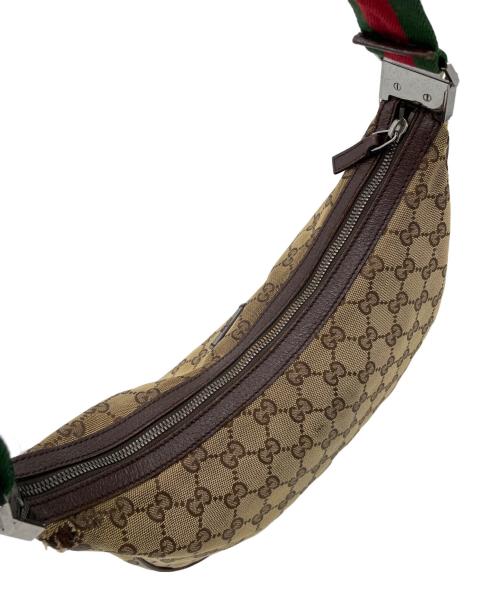 GUCCI（グッチ）GUCCI (グッチ) GG　キャンバス　ショルダーバッグ ブラウンの古着・服飾アイテム