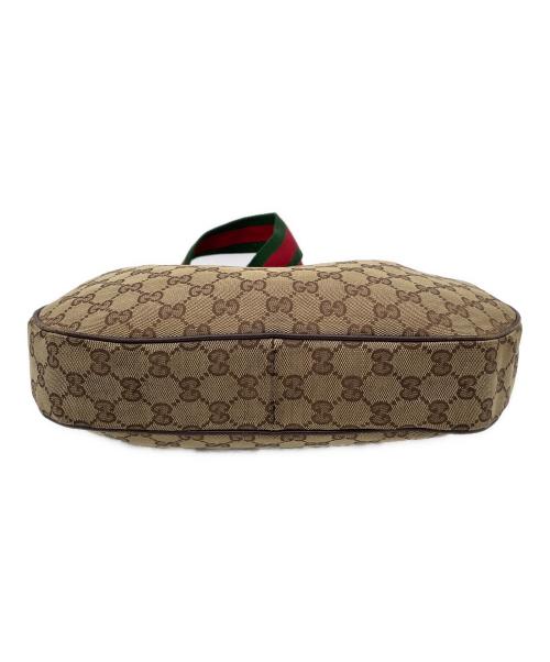 GUCCI（グッチ）GUCCI (グッチ) GG　キャンバス　ショルダーバッグ ブラウンの古着・服飾アイテム