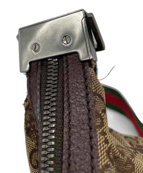 GUCCI（グッチ）GUCCI (グッチ) GG　キャンバス　ショルダーバッグ ブラウンの古着・服飾アイテム