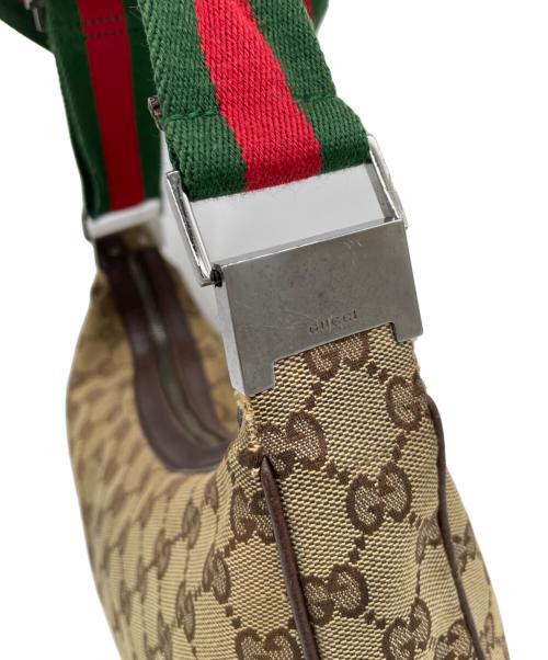 GUCCI（グッチ）GUCCI (グッチ) GG　キャンバス　ショルダーバッグ ブラウンの古着・服飾アイテム