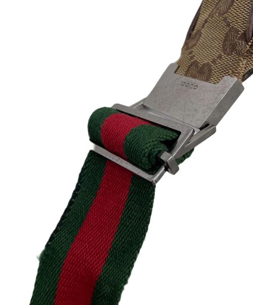 GUCCI（グッチ）GUCCI (グッチ) GG　キャンバス　ショルダーバッグ ブラウンの古着・服飾アイテム