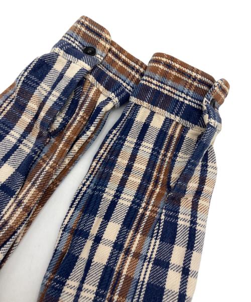WAREHOUSE（ウエアハウス）WAREHOUSE (ウエアハウス) 長袖シャツ ネイビー×ベージュ サイズ:MEDIUMの古着・服飾アイテム