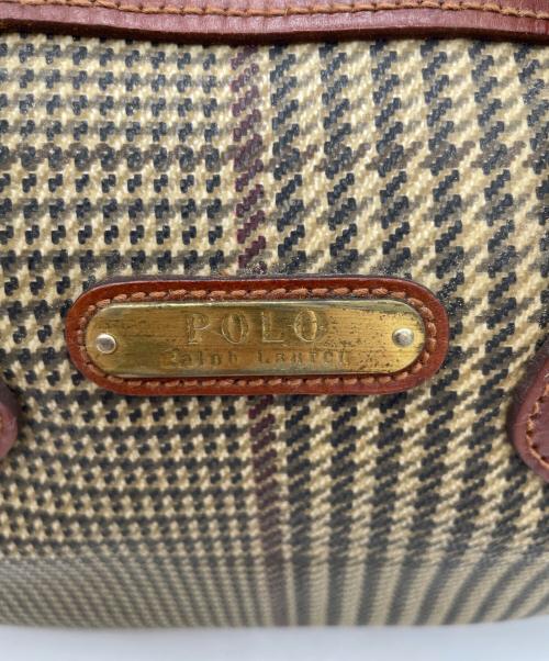 POLO RALPH LAUREN（ポロ・ラルフローレン）POLO RALPH LAUREN (ポロ・ラルフローレン) ミニボストンバッグ ブラウンの古着・服飾アイテム