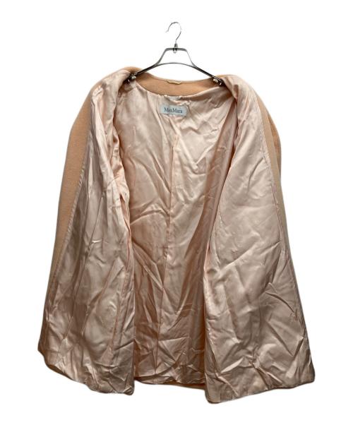 MaxMara（マックスマーラ）MaxMara (マックスマーラ) ノーカラーコート ピンク サイズ:J 44の古着・服飾アイテム