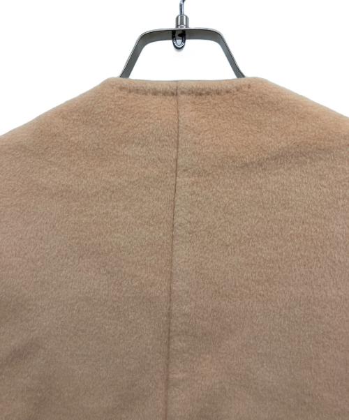 MaxMara（マックスマーラ）MaxMara (マックスマーラ) ノーカラーコート ピンク サイズ:J 44の古着・服飾アイテム
