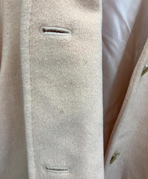 MaxMara（マックスマーラ）MaxMara (マックスマーラ) ノーカラーコート ピンク サイズ:J 44の古着・服飾アイテム