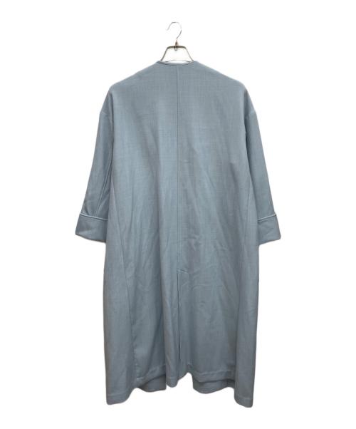 Spick and Span（スピック＆スパン）Spick and Span (スピック＆スパン) ノーカラーコート ブルー サイズ:38の古着・服飾アイテム