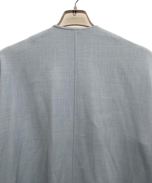 Spick and Span（スピック＆スパン）Spick and Span (スピック＆スパン) ノーカラーコート ブルー サイズ:38の古着・服飾アイテム