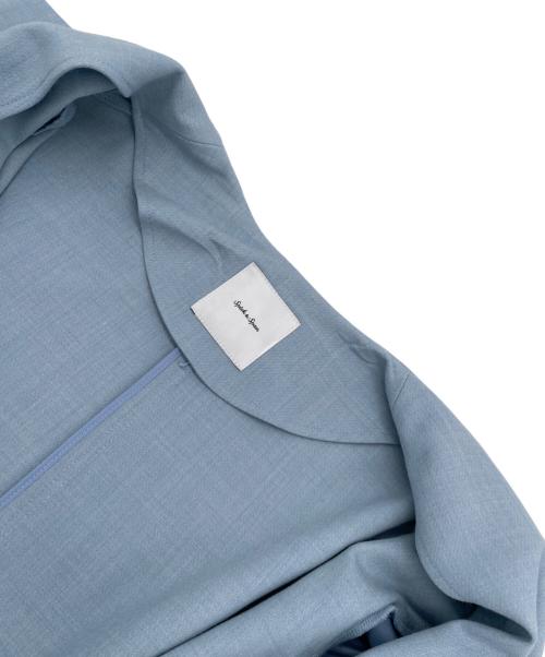 Spick and Span（スピック＆スパン）Spick and Span (スピック＆スパン) ノーカラーコート ブルー サイズ:38の古着・服飾アイテム