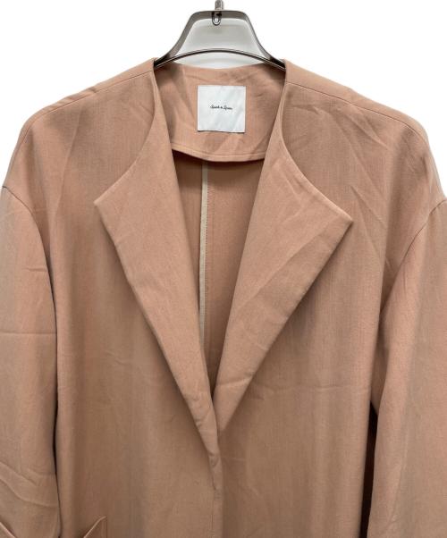 Spick and Span（スピック＆スパン）Spick and Span (スピック＆スパン) ノーカラーコート オレンジ サイズ:38の古着・服飾アイテム