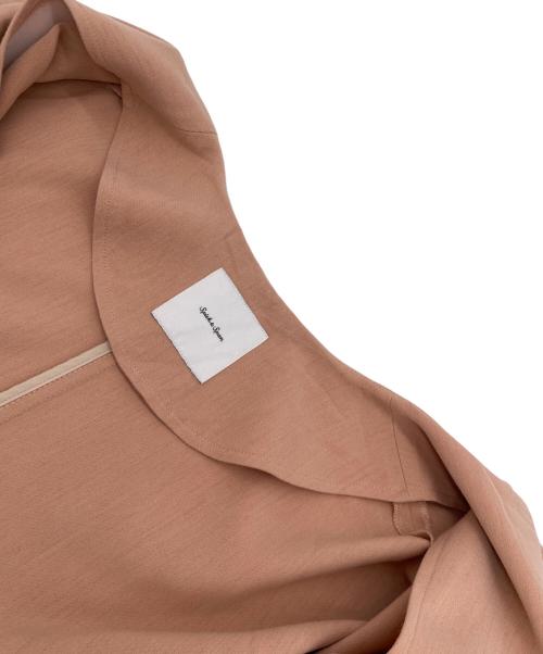 Spick and Span（スピック＆スパン）Spick and Span (スピック＆スパン) ノーカラーコート オレンジ サイズ:38の古着・服飾アイテム