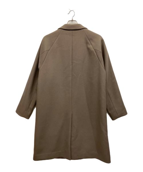 green label relaxing（グリーンレーベルリラクシング）green label relaxing (グリーンレーベルリラクシング) FAbRICA メルトン チェスター コート ピンク サイズ:Mの古着・服飾アイテム