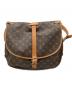 LOUIS VUITTON (ルイ ヴィトン) モノグラム　ソミュール35　ショルダーバッグ ブラウン：55000円