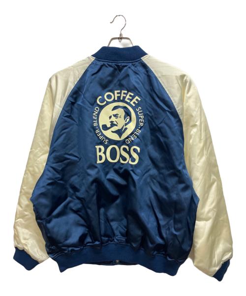 BOSS（ボス）BOSS (ボス) スカジャン ホワイト×ネイビー サイズ:サイズ表記無しの古着・服飾アイテム