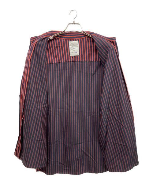 SHAREEF（シャリーフ）SHAREEF (シャリーフ) 長袖シャツ オレンジ×ネイビー サイズ:3の古着・服飾アイテム