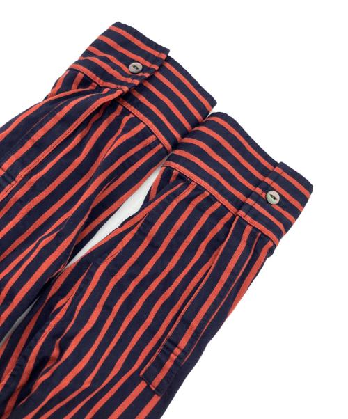 SHAREEF（シャリーフ）SHAREEF (シャリーフ) 長袖シャツ オレンジ×ネイビー サイズ:3の古着・服飾アイテム