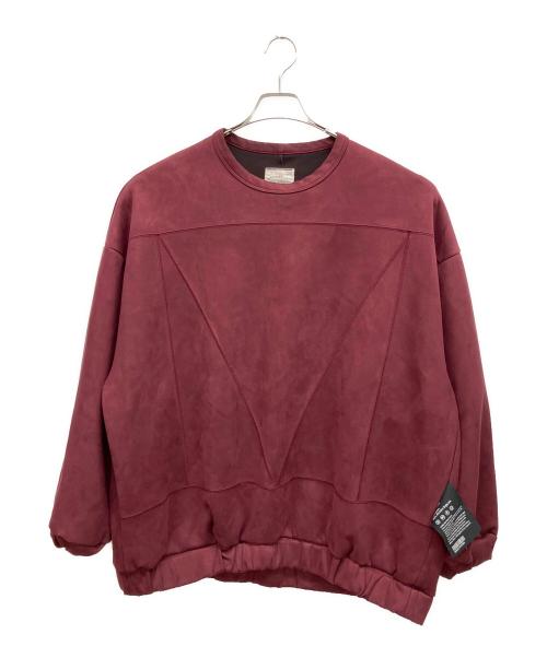 SHAREEF（シャリーフ）SHAREEF (シャリーフ) スウェードライクスウェット ボルドー サイズ:2の古着・服飾アイテム