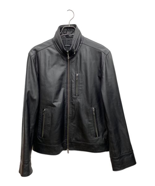 SCHAFFEN（シャッフェン）SCHAFFEN (シャッフェン) レザージャケット ブラック サイズ:4の古着・服飾アイテム