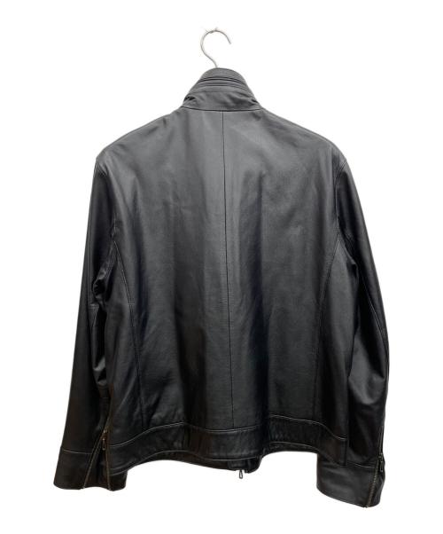 SCHAFFEN（シャッフェン）SCHAFFEN (シャッフェン) レザージャケット ブラック サイズ:4の古着・服飾アイテム