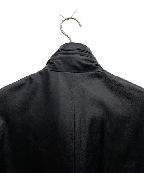 SCHAFFEN（シャッフェン）SCHAFFEN (シャッフェン) レザージャケット ブラック サイズ:4の古着・服飾アイテム