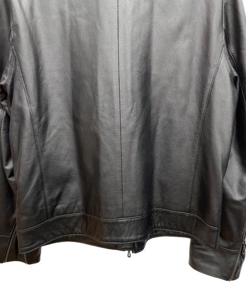 SCHAFFEN（シャッフェン）SCHAFFEN (シャッフェン) レザージャケット ブラック サイズ:4の古着・服飾アイテム