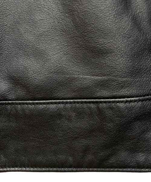 SCHAFFEN（シャッフェン）SCHAFFEN (シャッフェン) レザージャケット ブラック サイズ:4の古着・服飾アイテム