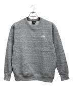 THE NORTH FACEザ ノース フェイス）の古着「ロングスリーブスクエアロゴティー スウェット」｜グレー