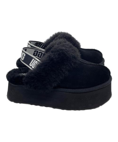 UGG（アグ）UGG (アグ) Funkette 厚底サンダル ブラック サイズ:24cmの古着・服飾アイテム