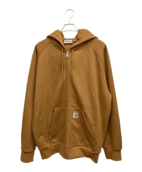 CarHartt（カーハート）CarHartt (カーハート) ジップパーカー ブラウン サイズ:XLの古着・服飾アイテム