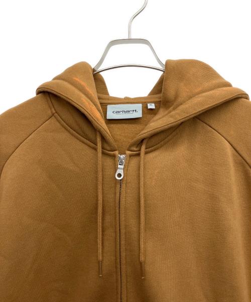 CarHartt（カーハート）CarHartt (カーハート) ジップパーカー ブラウン サイズ:XLの古着・服飾アイテム