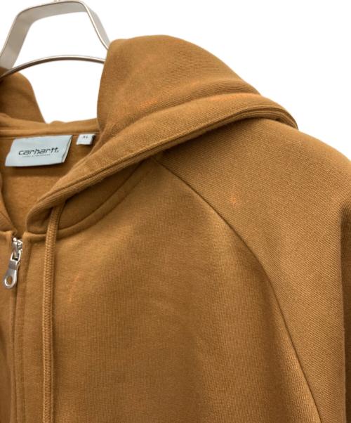 CarHartt（カーハート）CarHartt (カーハート) ジップパーカー ブラウン サイズ:XLの古着・服飾アイテム