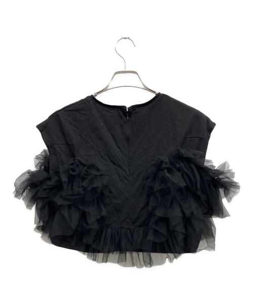 Knuth Marf（クヌースマーフ）Knuth Marf (クヌースマーフ) ドッキングチュールトップス ブラック サイズ:Fの古着・服飾アイテム