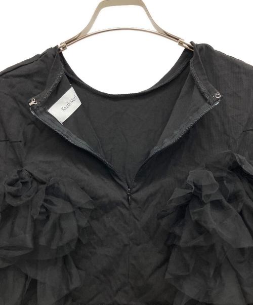 Knuth Marf（クヌースマーフ）Knuth Marf (クヌースマーフ) ドッキングチュールトップス ブラック サイズ:Fの古着・服飾アイテム