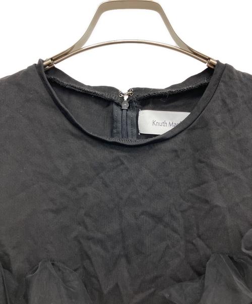 Knuth Marf（クヌースマーフ）Knuth Marf (クヌースマーフ) ドッキングチュールトップス ブラック サイズ:Fの古着・服飾アイテム
